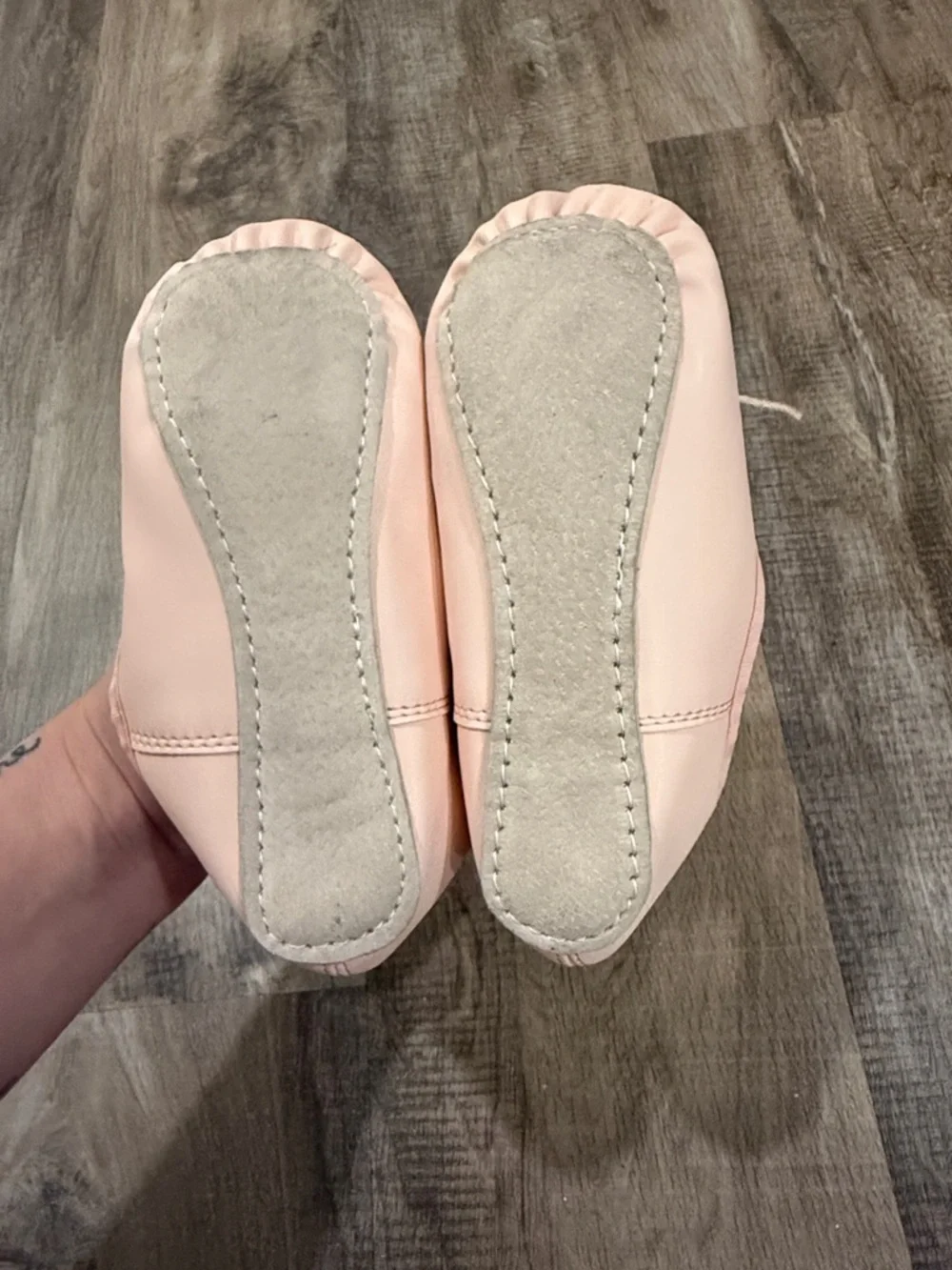 Danskin Pale Pink Kids Ballet Flats with Tie